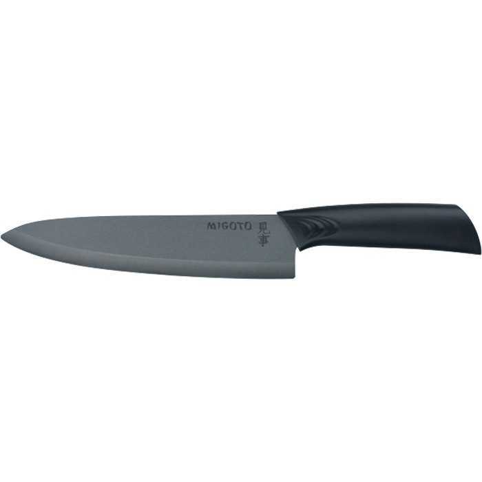 Нож кухонный "Migoto", диоксид циркония черный, 8"/200 мм Mtx Ceramics Ножи кухонные фото, изображение