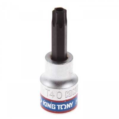 Насадка (бита) торцевая 3/8", TORX, T40, L = 50 мм, с отверстием KING TONY 302740 Насадки фото, изображение